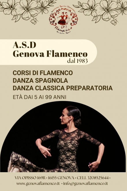 INIZIO CORSI 2026-2027 -  ASD Genova Flamenco
